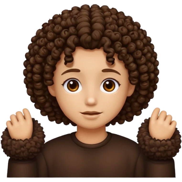 Cabelo cacheado emoji