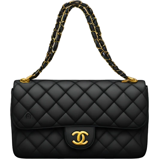 Black Chanel bag emoji