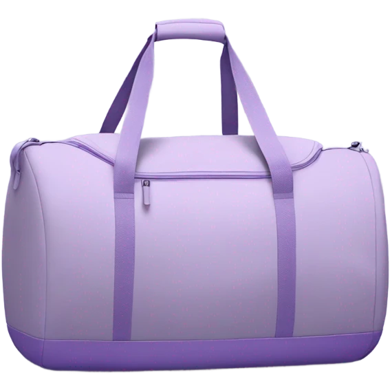 Lavender gym bag emoji