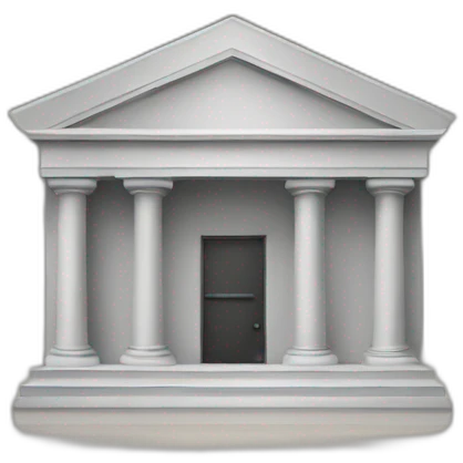 A bank on a bank emoji