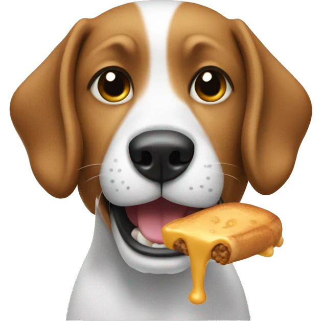 dog eating  emoji