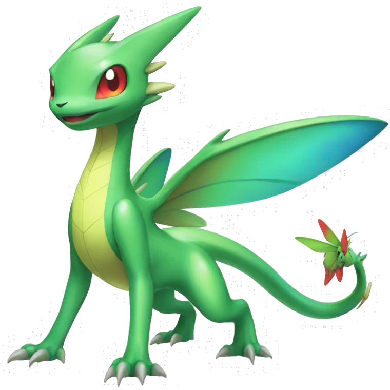 Shiny Colorful Vikavolt-Flygon-Pokémon-Fakémon Full Body emoji