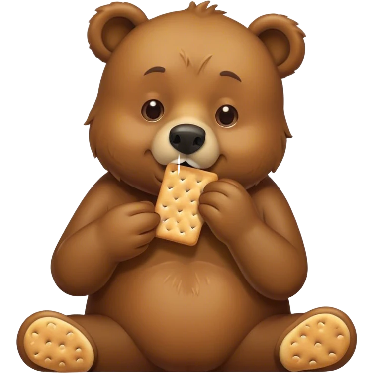bear that is vomiting crackers emoji