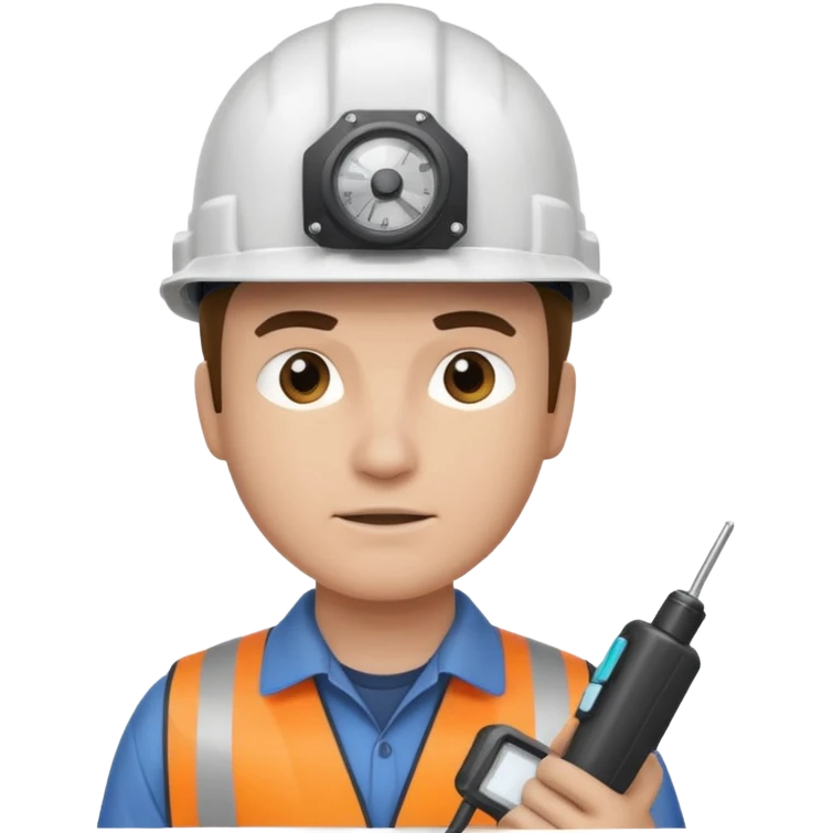 opérateur contrôle non destructif homme emoji
