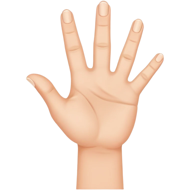 hand with fingers spread showing stop signal emoji