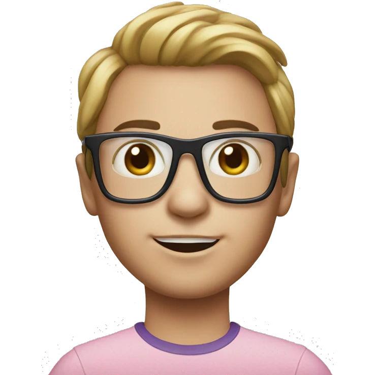 A human with hello kitty glasses emoji