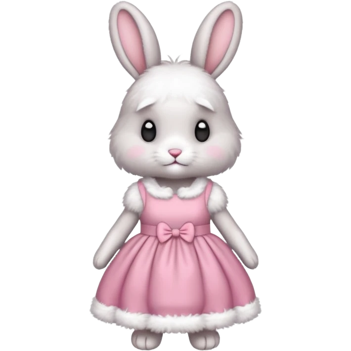 rabbit wearing dress emoji