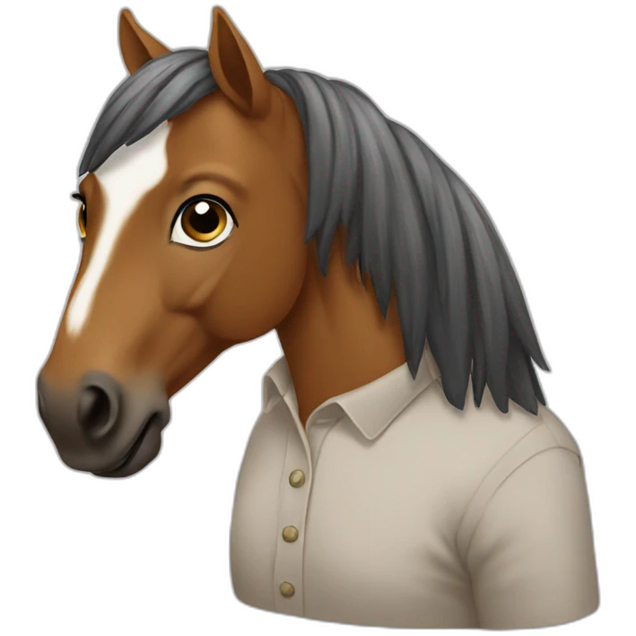 horse reading emoji