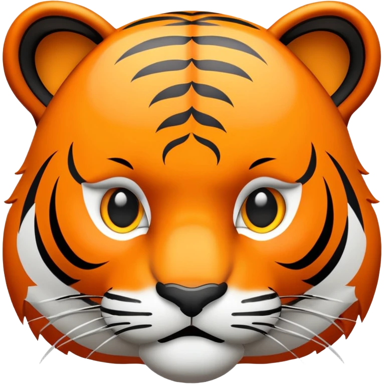 tiger face with AFK speech bubble for Twitch emote emoji