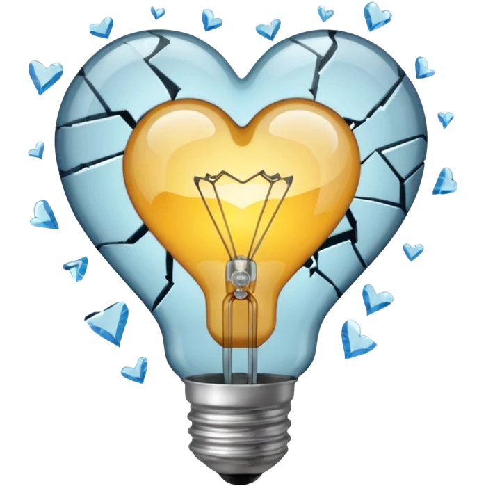 A light bulb  like "💔 emoji