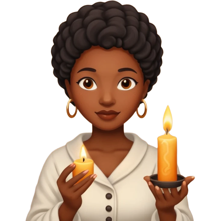 Candle Maker black woman emoji
