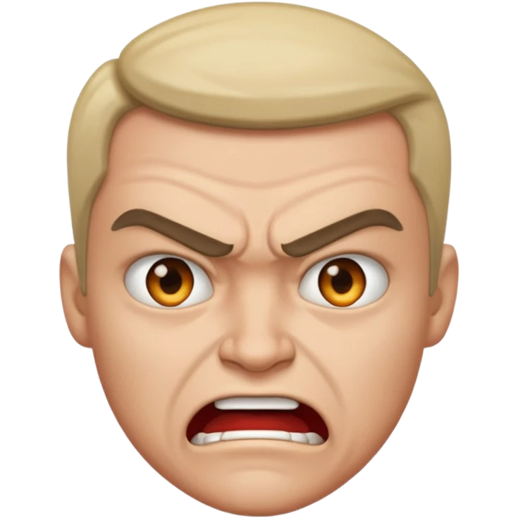 Angry and smirk  emoji