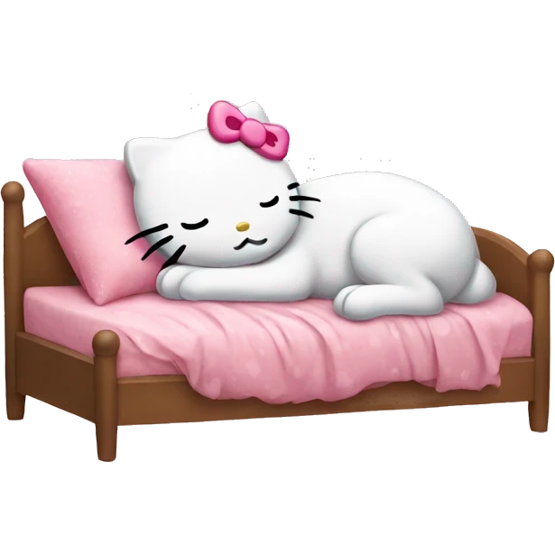 hello kitty sleeping emoji