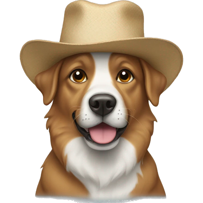 dog in hat emoji