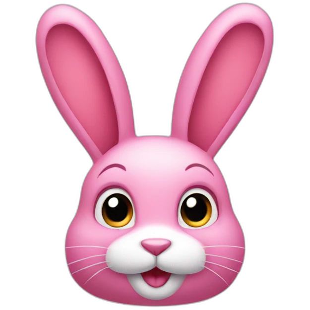 Pink rabbit emoji