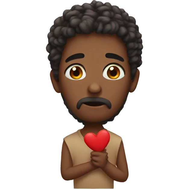In love but sad emoji
