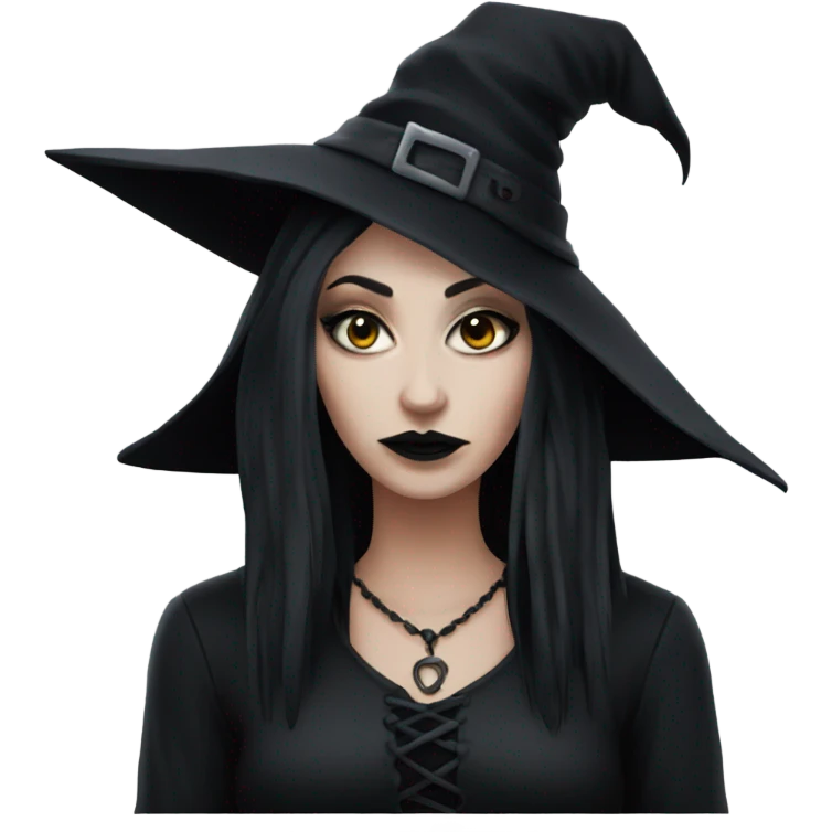 Goth witch emoji