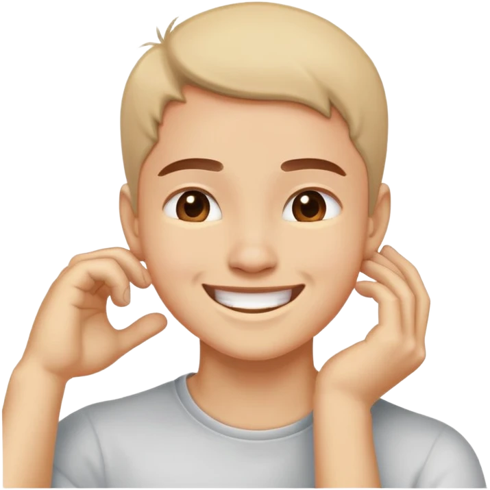 itching your neck smiling  emoji