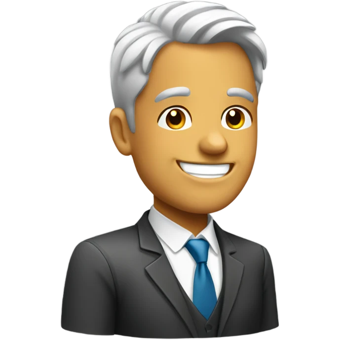 Office man happy emoji