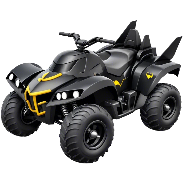 batmobile atv raptor 700 with a smile emoji