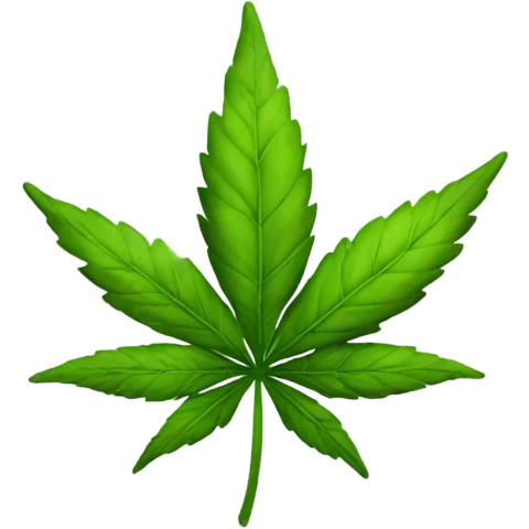 weed with smoke emoji