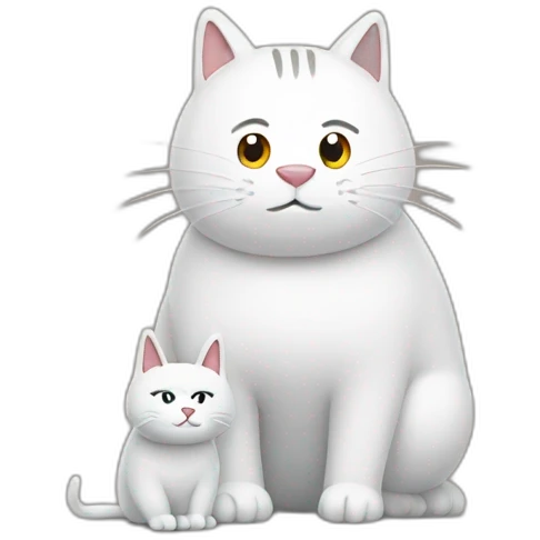 Mumin with a cat  emoji