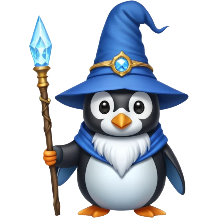 Penguin Wizard emoji