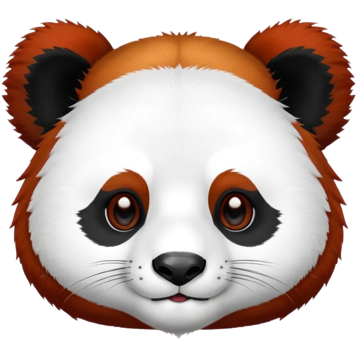 Red headed panda  emoji