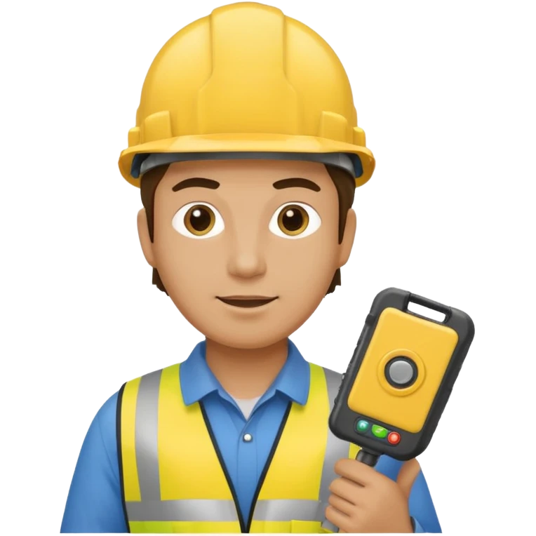 opérateur contrôle non destructif homme emoji