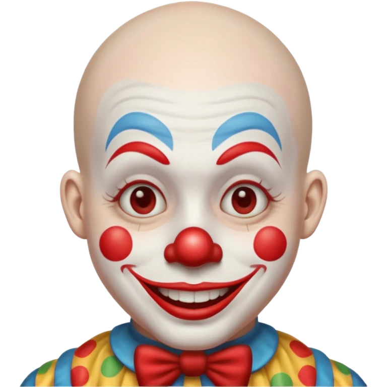 clown in buzzcut emoji