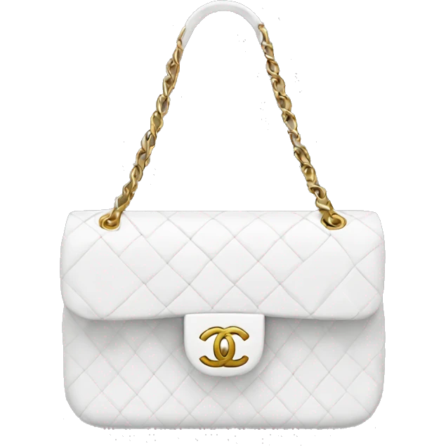 White Chanel bag emoji