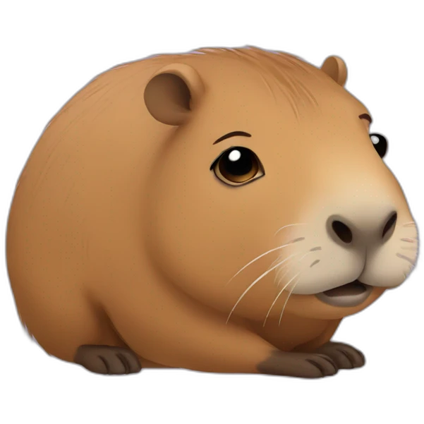 Capybara sad emoji