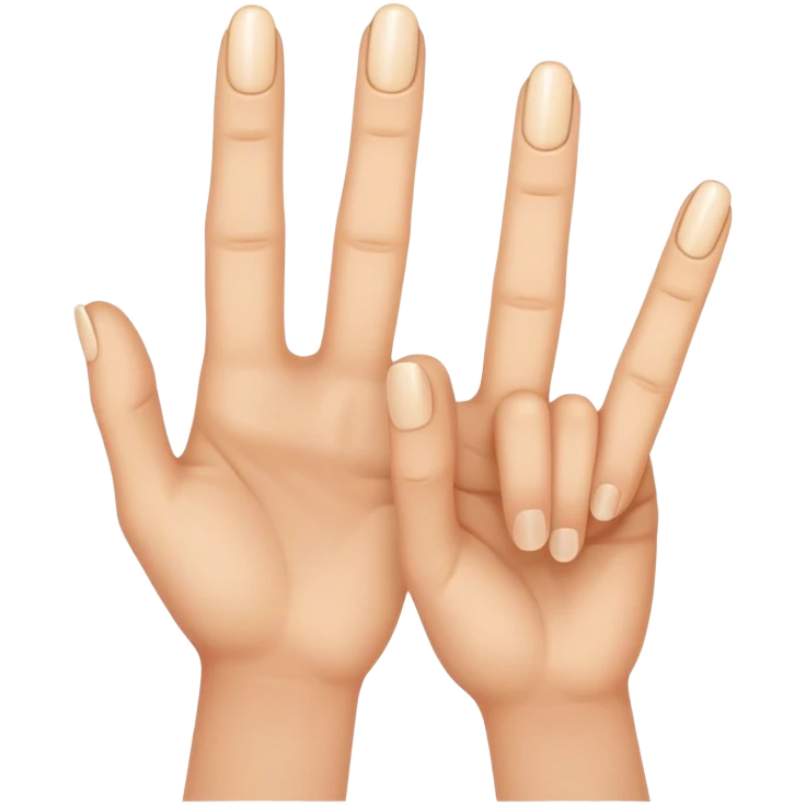 two fingers emoji