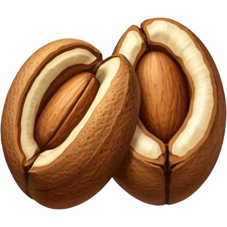 two brazil nuts emoji
