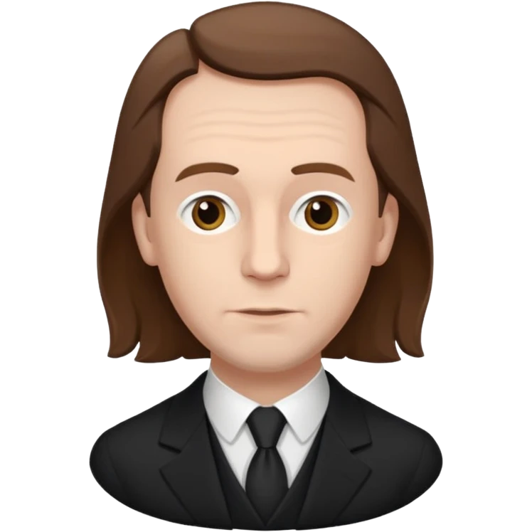 Johann Gottlieb Fichte philosopher three-quarter view brown hair, bit more elegant emoji