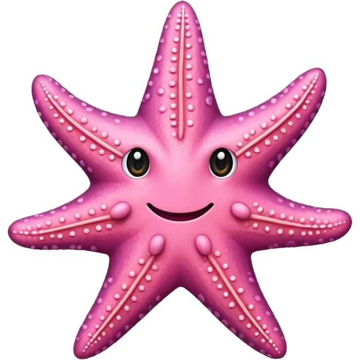 starfish, pink emoji