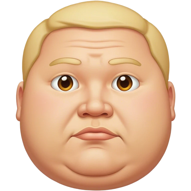 A fat guy  emoji