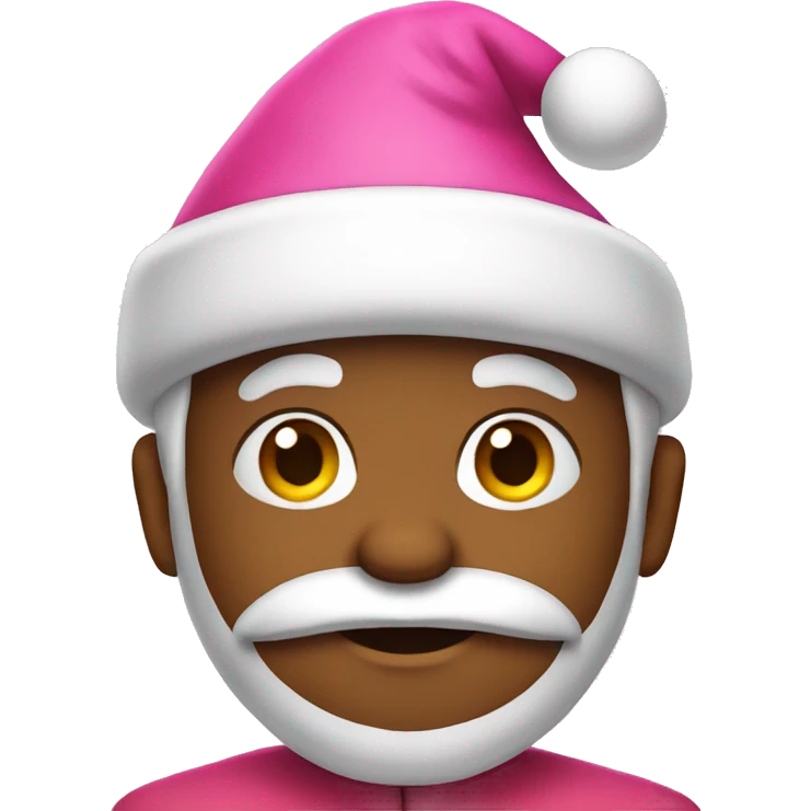 Pink Santa clause emoji