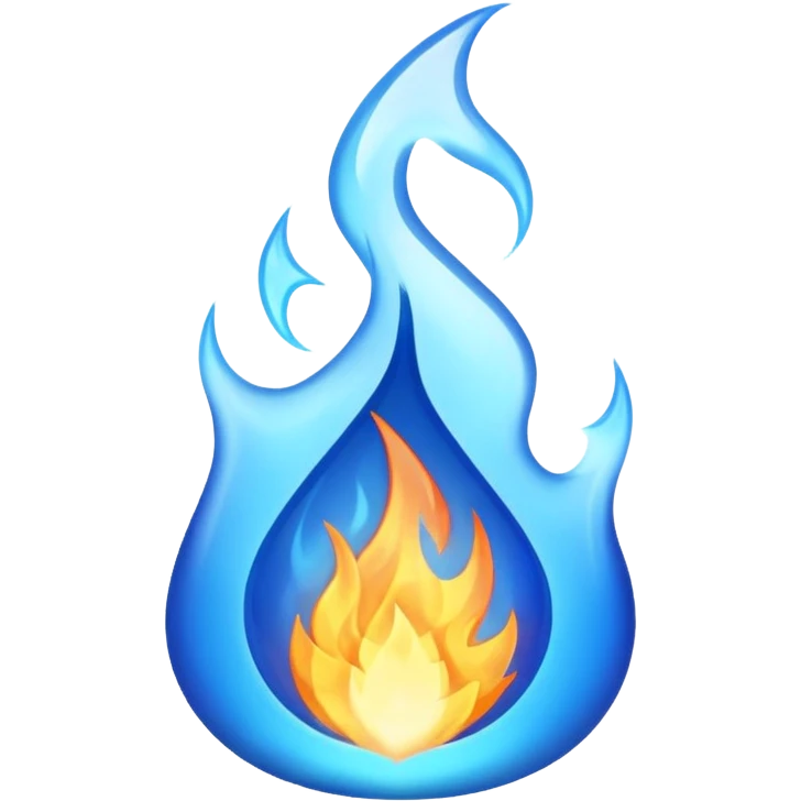 blue fire emoji