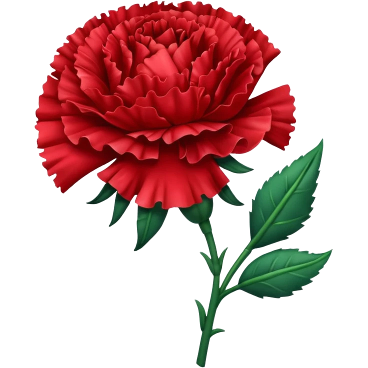 Un clavel rojo  emoji