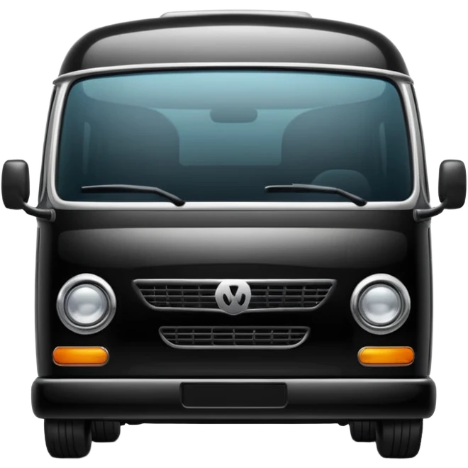 black minibus emoji