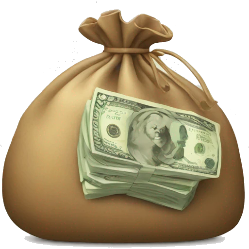  Bag of money emoji