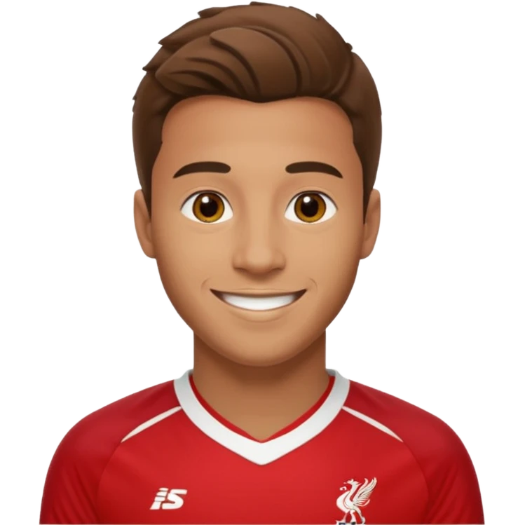 A Liverpool soccer player emoji