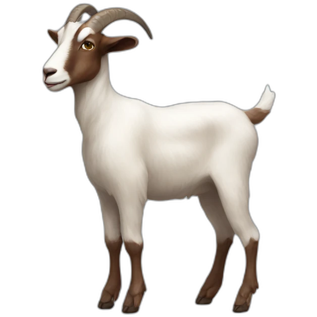 Skinny goat emoji