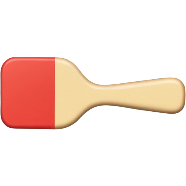 Rectangle Paddle black red emoji