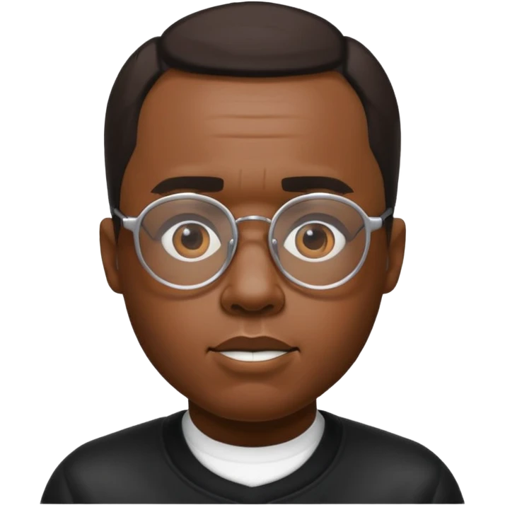 diddy with glasses but white skintone emoji
