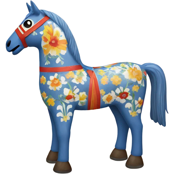 Swedish dala horse  emoji