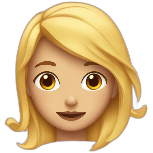 cœur sur une fille emoji