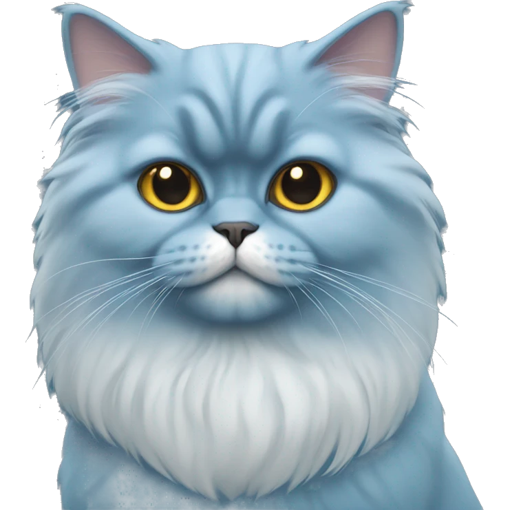 Blue Persian cat emoji