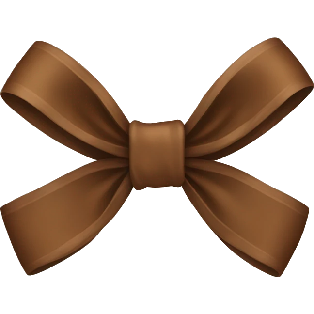 brown bow  emoji